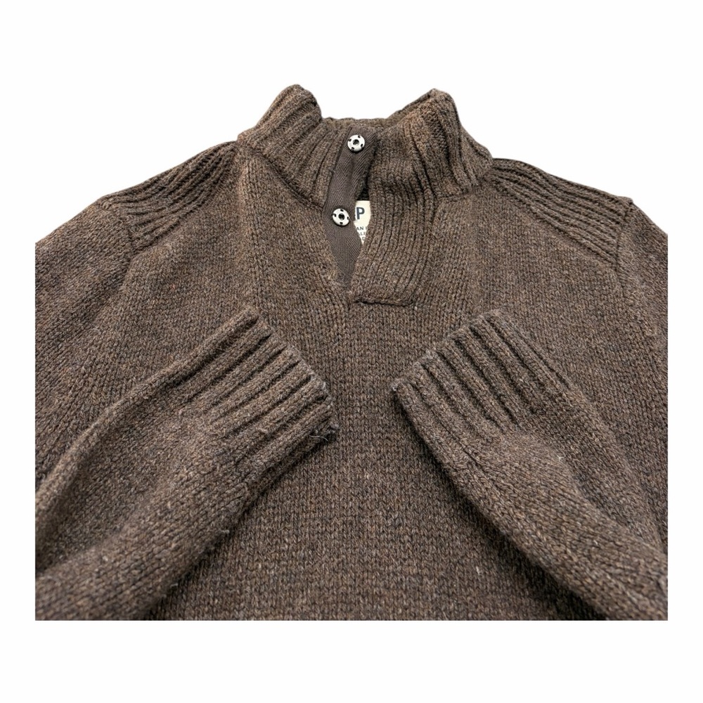 Gap Quarter Button Wool Blend Pullover Sweater - image 2